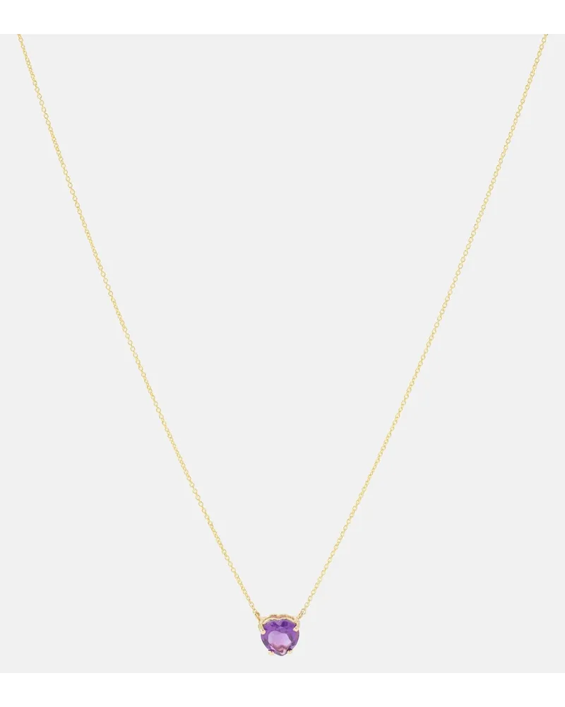 Roxanne First Collana Honor's Lilac Heart in oro 14kt con ametista Viola
