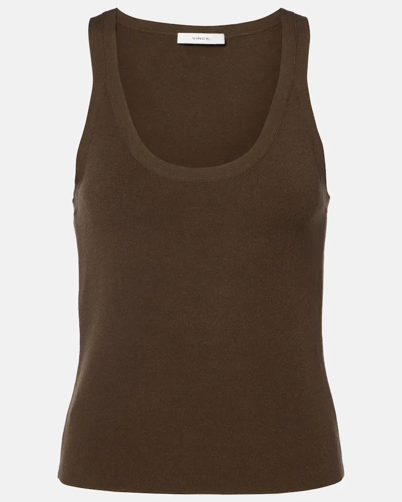Vince Tank top in maglia Marrone