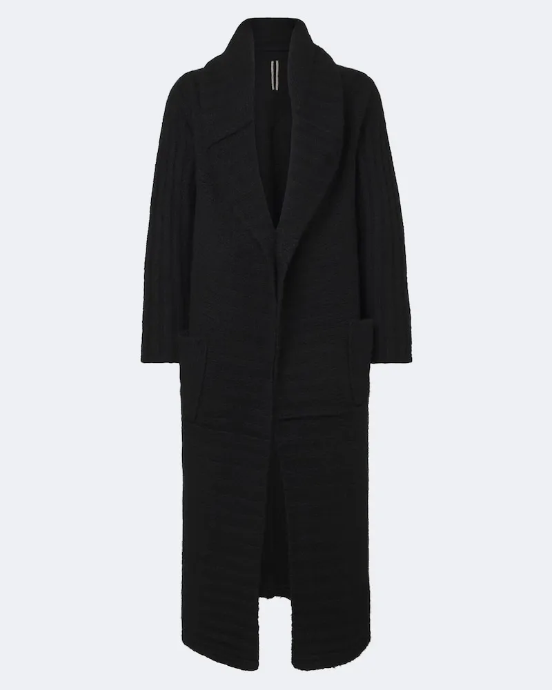 Rick Owens Cardigan Dafne in cashmere e seta Nero