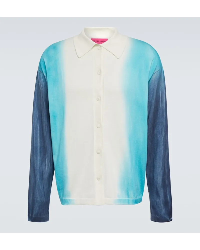 The Elder Statesman Pullover in cotone e cashmere Blu