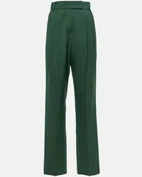 FRANKIE Shop Pantaloni regular Bea a vita alta Verde