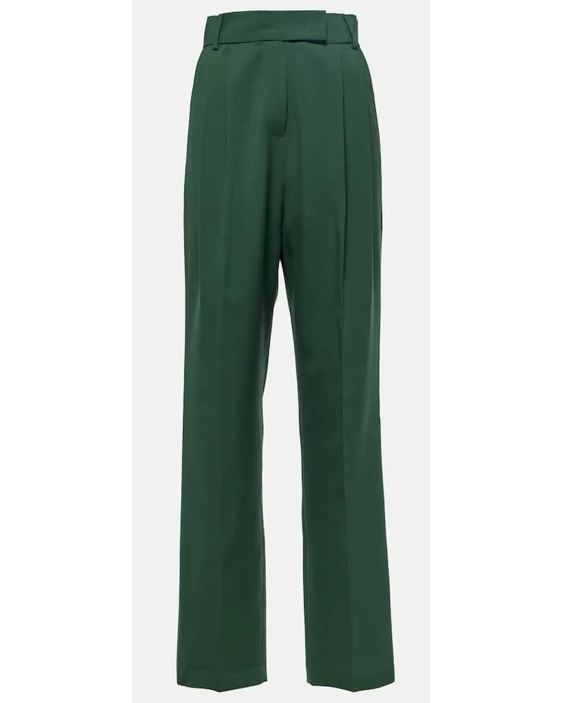 FRANKIE Shop Pantaloni regular Bea a vita alta Verde