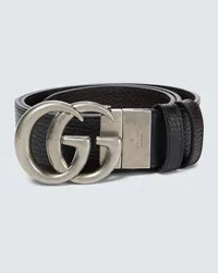 Gucci Cintura GG Marmont in pelle Nero