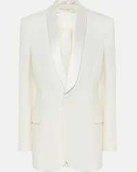 WARDROBE.NYC Release 05 - Blazer in lana con raso Bianco