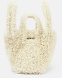 Balenciaga Borsa Everyday 2.0 XS in pelliccia sintetica Bianco