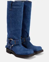 Acne Studios Stivali Balius in denim Blu