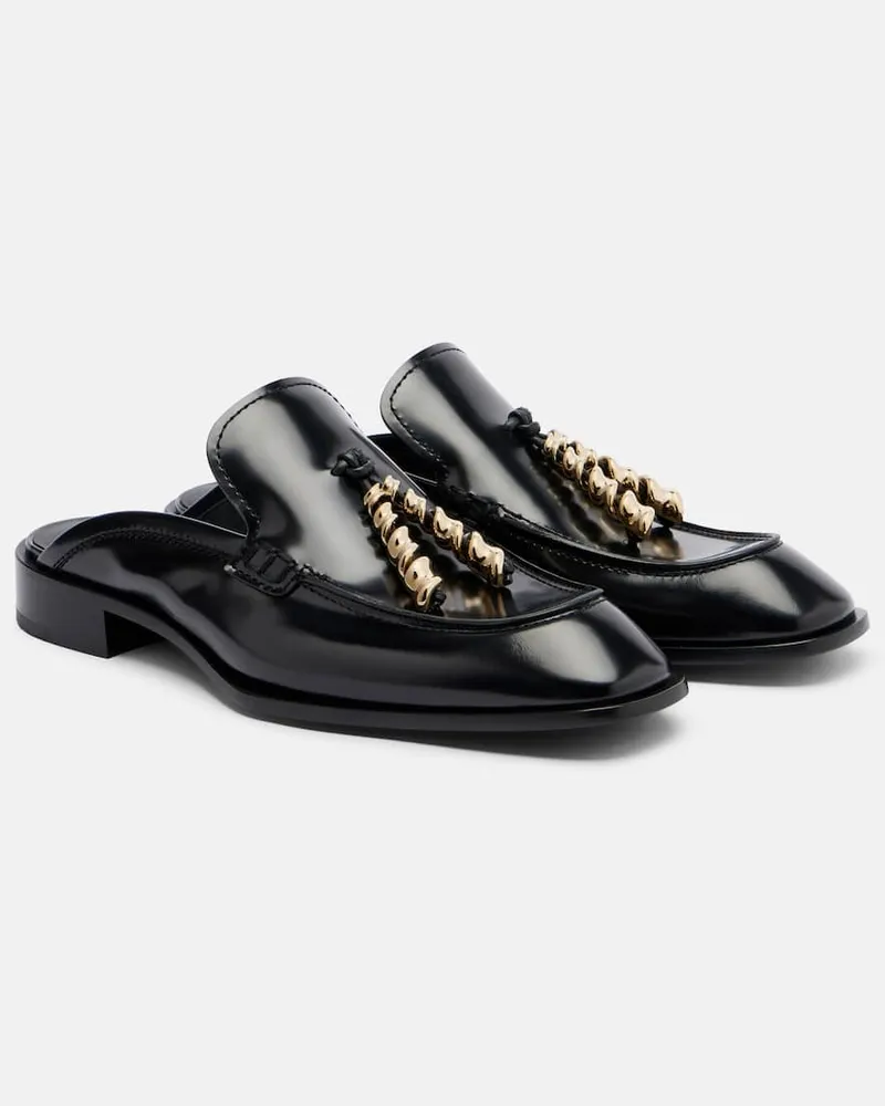 Loewe Mules in pelle con applicazioni Nero