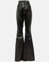 Rick Owens Jeans bootcut Bolan a vita alta Nero