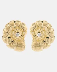 Sydney Evan Orecchini Large Nautilus Shell in oro 14kt con diamanti Oro