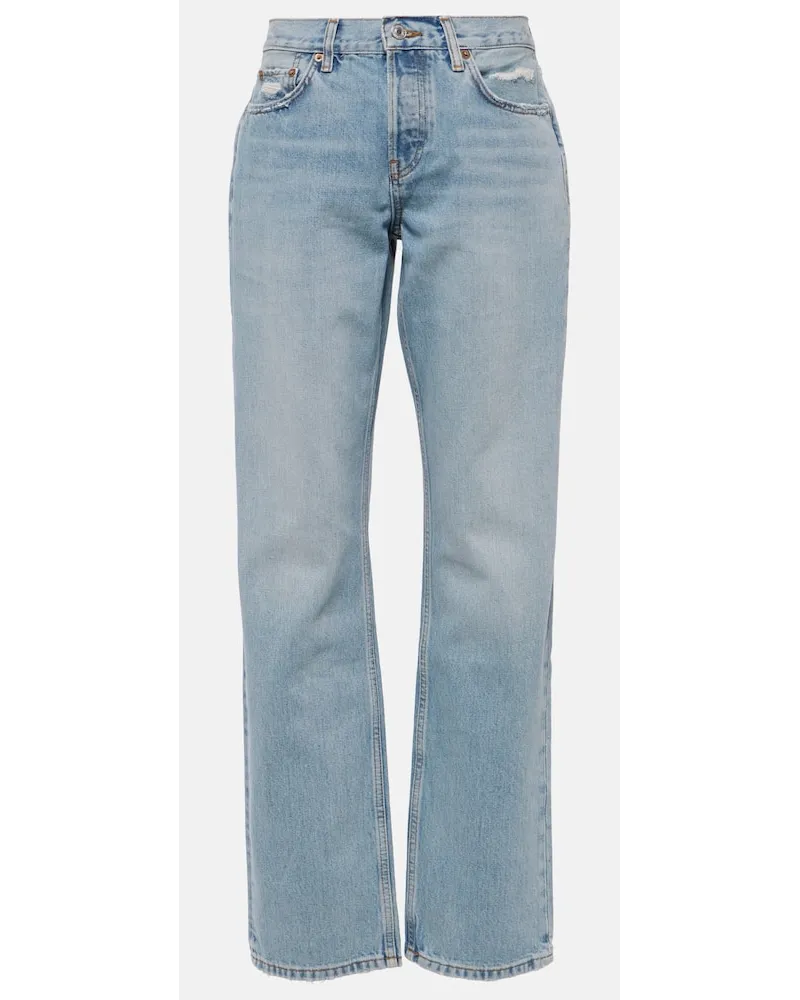 RE/DONE Jeans regular Easy a vita media Blu