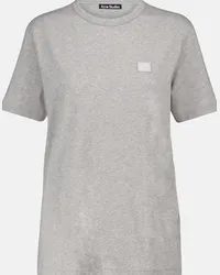 Acne Studios T-shirt Face in cotone Grigio