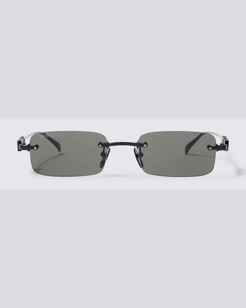 Gucci Occhiali da sole rettangolari Nero