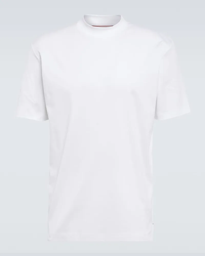 Loro Piana T-shirt in jersey di cotone Bianco