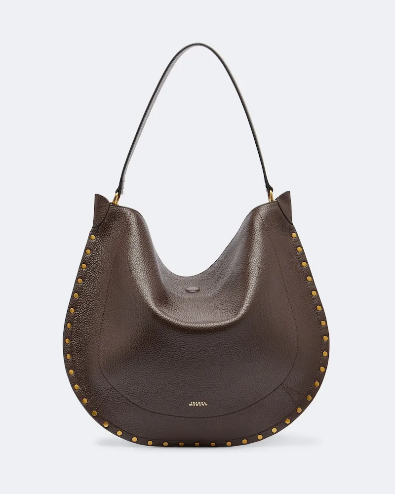 Isabel Marant Borsa a spalla Oskan Large in pelle Marrone