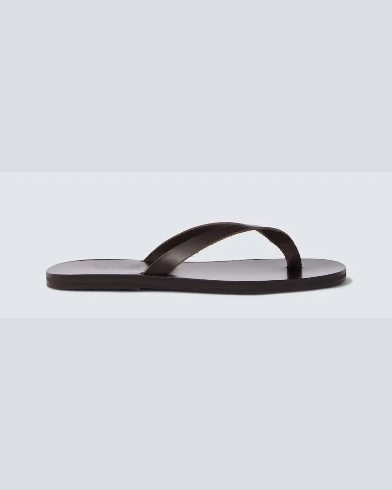Ancient Greek Sandals Sandali infradito Solon in pelle Marrone