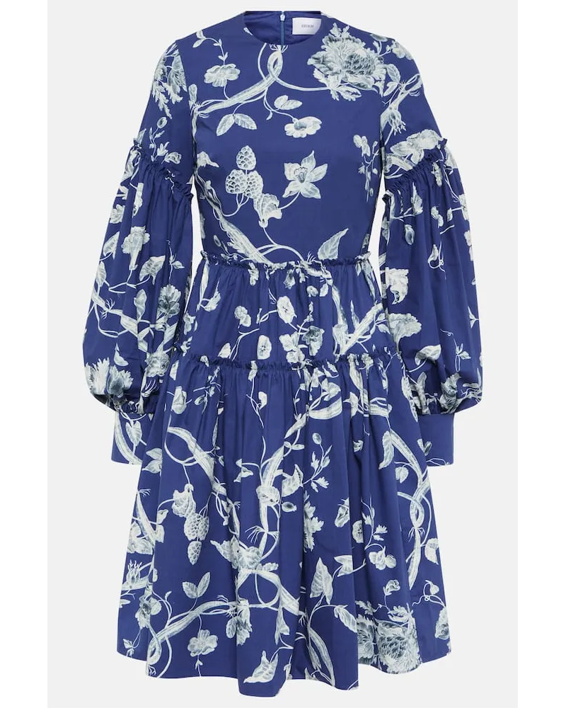 Erdem Miniabito in popeline di cotone Multicolore