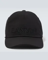 Lanvin Cappello da baseball con logo Nero