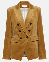 Veronica Beard Blazer Miller Dickey in velluto a coste Marrone