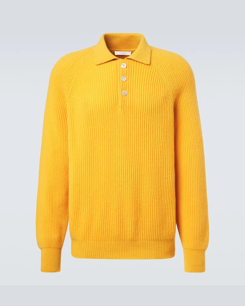 Umit Benan Polo Diana in cashmere Giallo