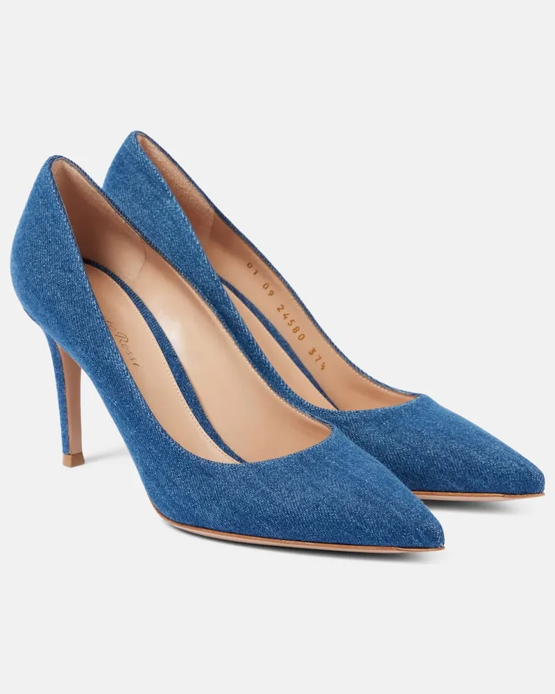 Gianvito Rossi Pumps Gianvito 85 in denim Blu