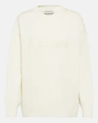 Moncler Pullover in lana e cashmere Bianco