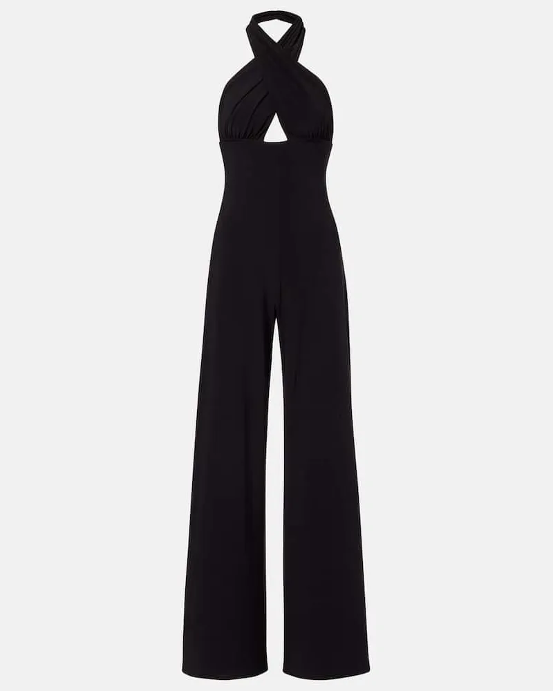 Norma Kamali Jumpsuit con scollo allâamericana Nero