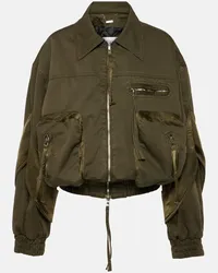 Blumarine Bomber di jeans Verde