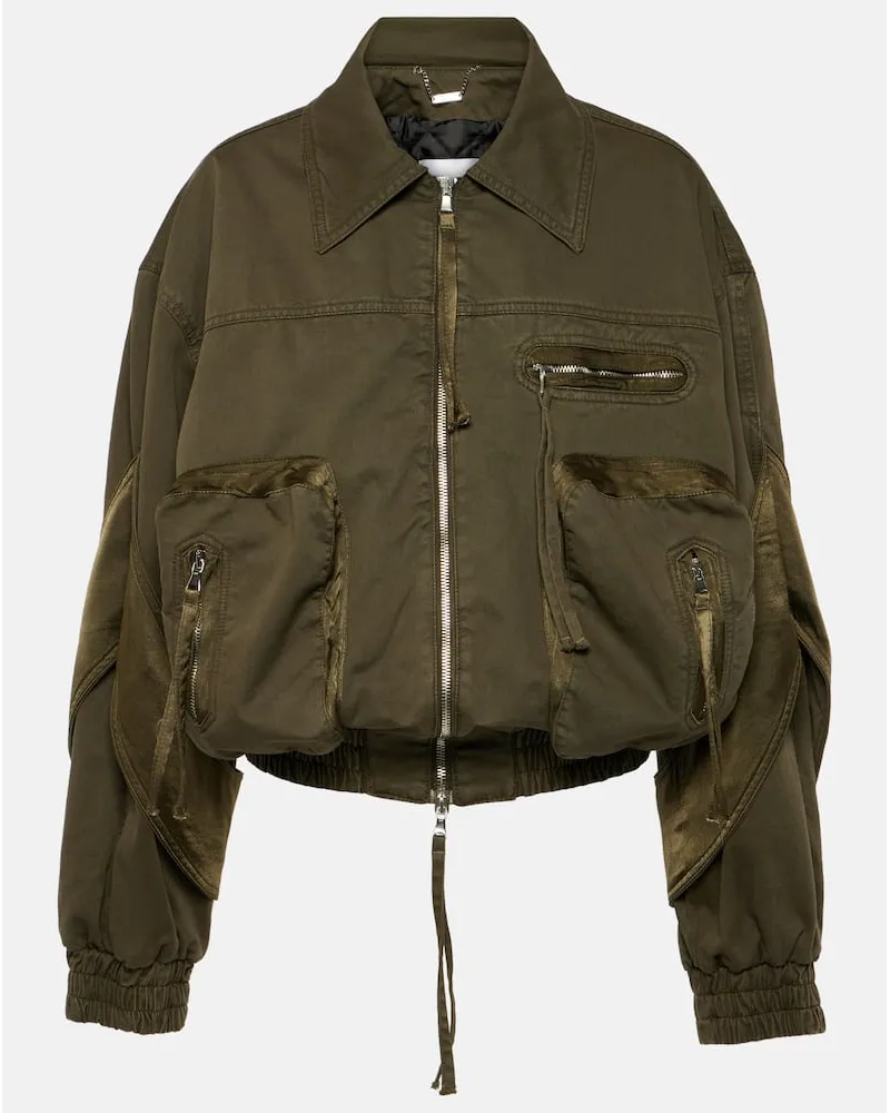 Blumarine Bomber di jeans Verde