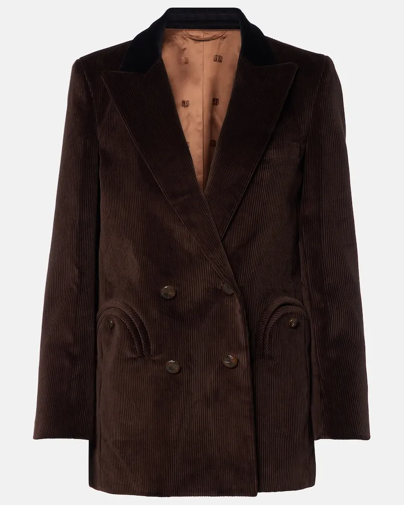 Blazé Milano Blazé Milano Blazer Everyday in velluto a coste di cotone Marrone