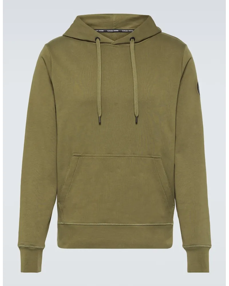 Canada Goose Felpa Huron in cotone con cappuccio Verde