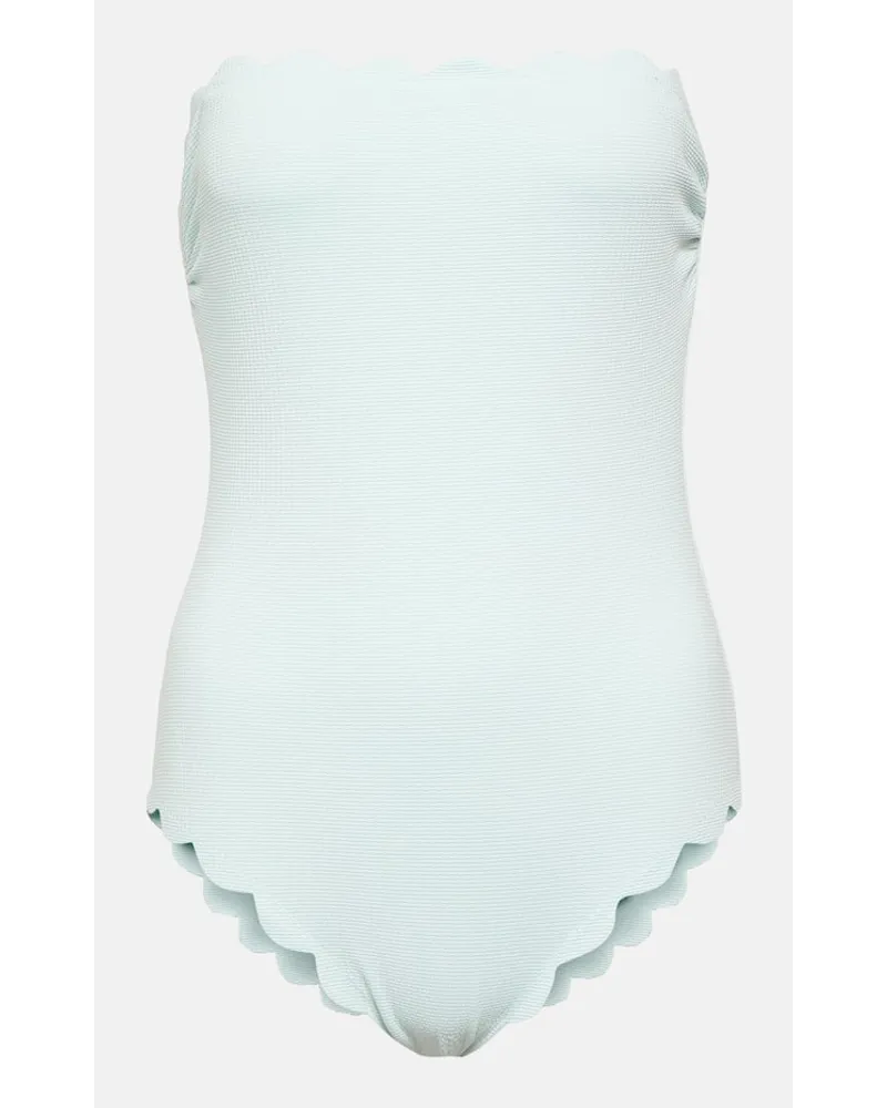 Marysia Costume intero smerlato senza spalline Blu