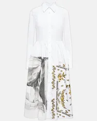 Erdem Abito chemisier Sutton in cotone Bianco