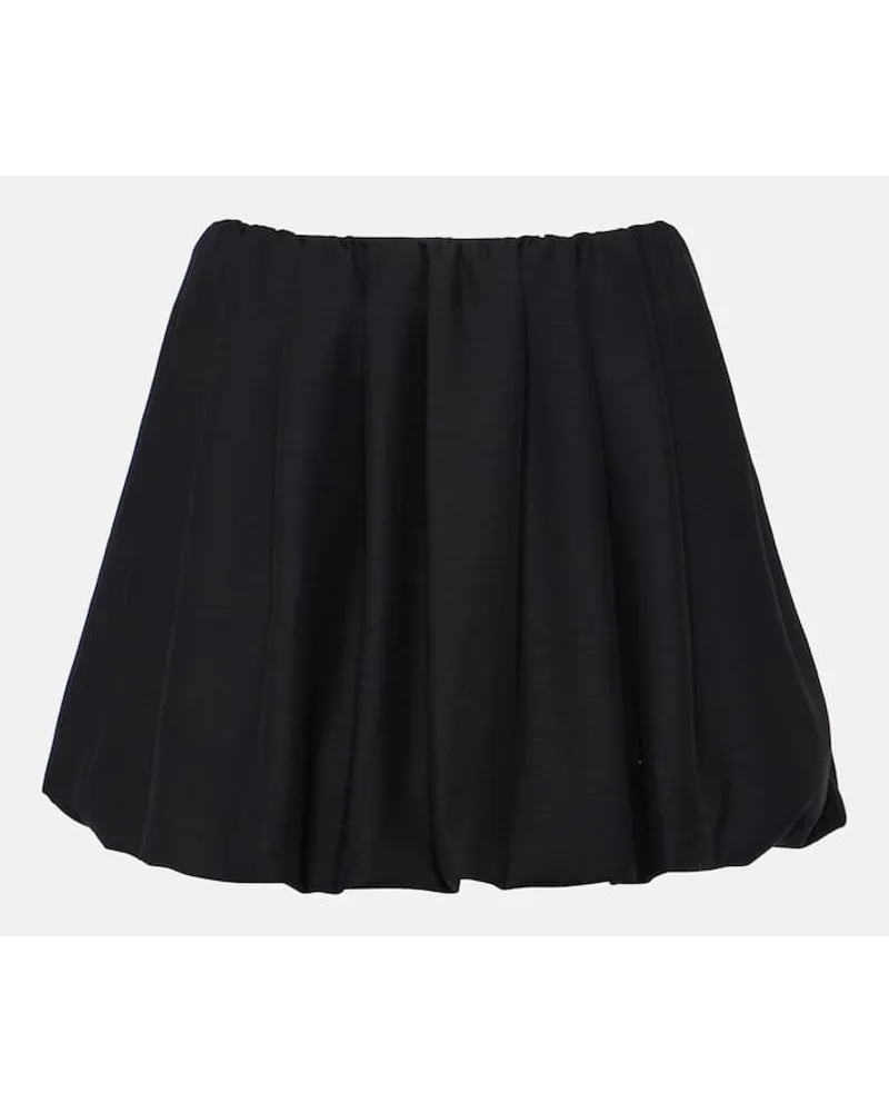 Valentino Garavani Minigonna in CrÃªpe Couture Nero