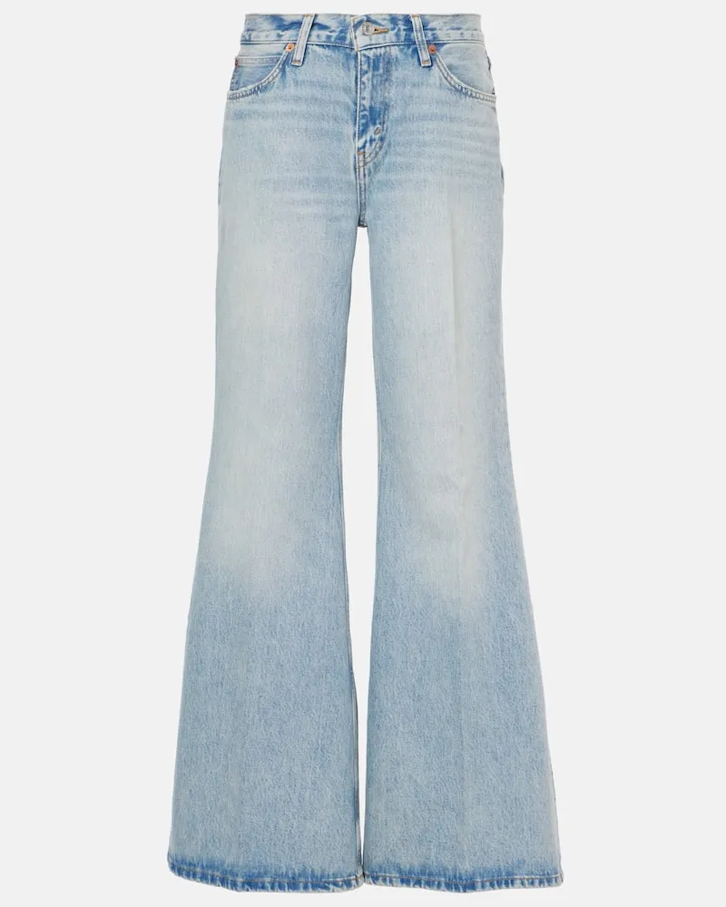 RE/DONE Jeans flared Baggy Blu
