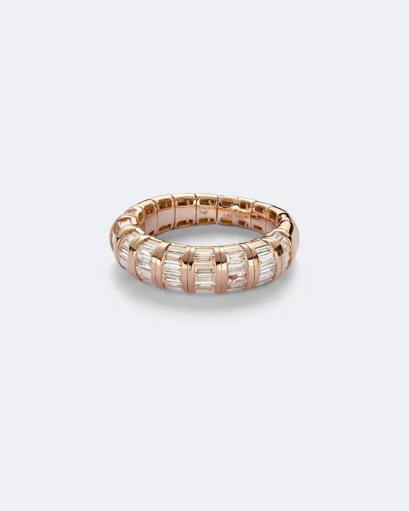 SHAY Anello in oro rosa 18kt con diamanti Oro