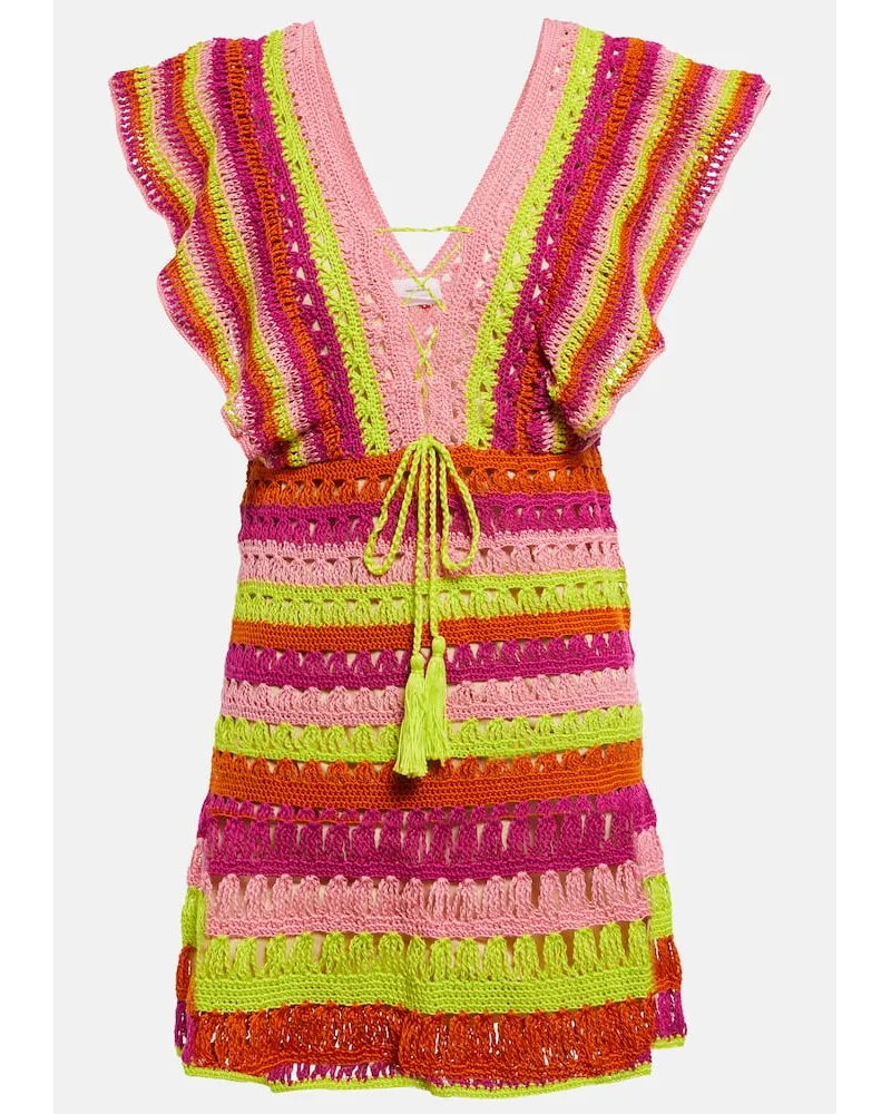 Anna Kosturova Miniabito Melissa in crochet Multicolore