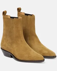 Isabel Marant Stivaletti Delena in suede Beige