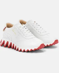 Christian Louboutin Sneakers Loubishark in pelle Bianco