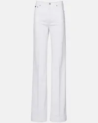 Dolce & Gabbana Jeans flared Capri a vita alta Bianco