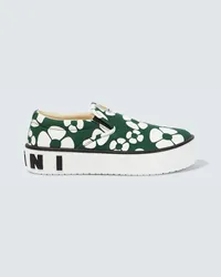 Marni x Carhartt - Slip-on con stampa Verde