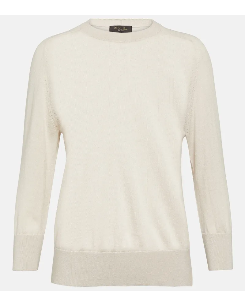 Loro Piana Pullover Piuma in cashmere Beige