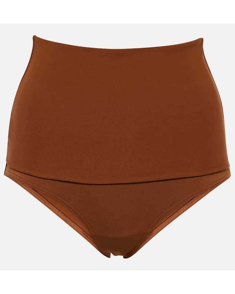 Eres Slip bikini Gredin a vita alta Marrone