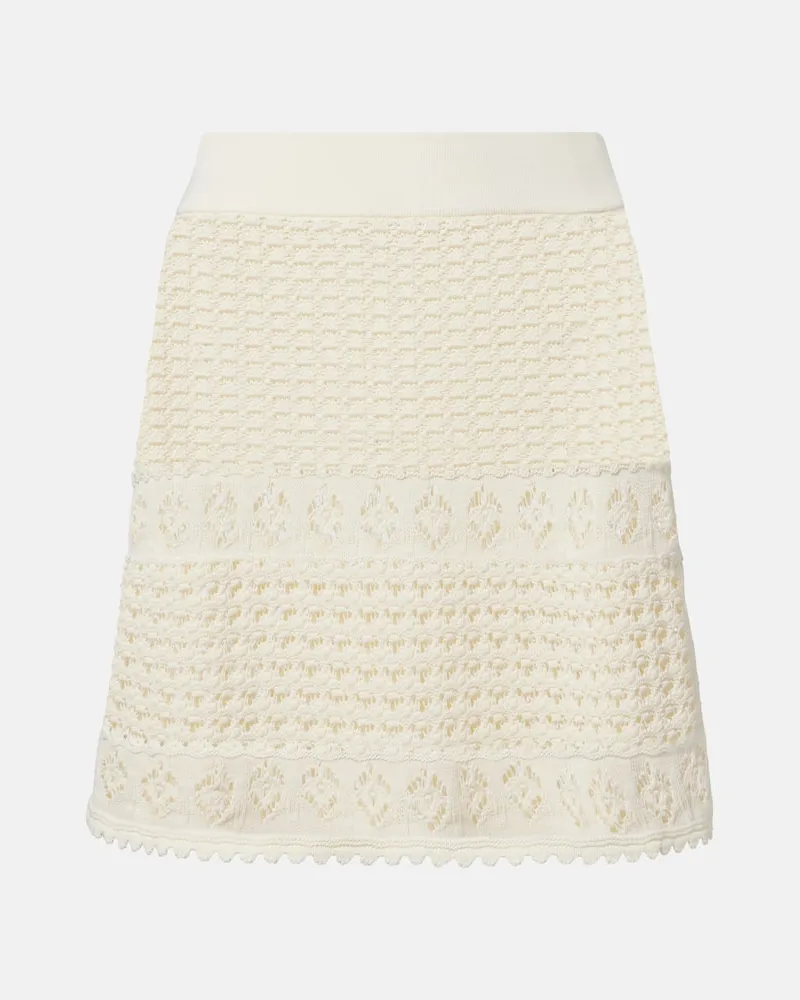Eres Minigonna Angela in crochet Bianco