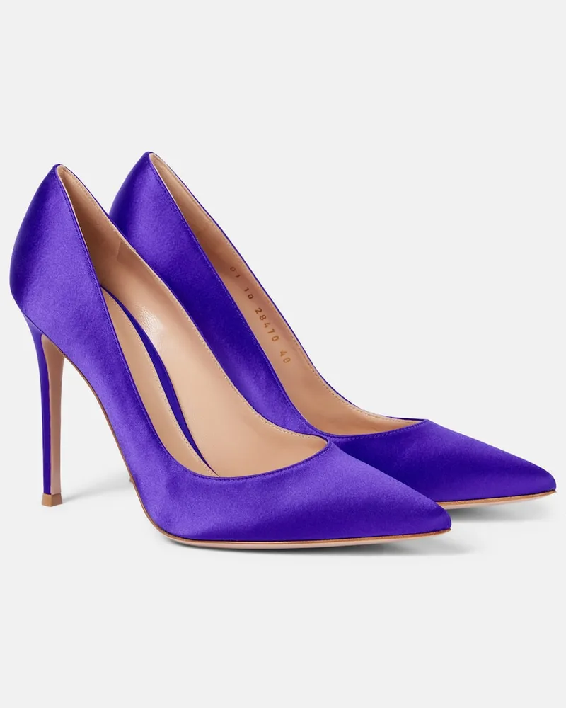 Gianvito Rossi Pumps Gianvito 105 in crÃªpe di raso Viola