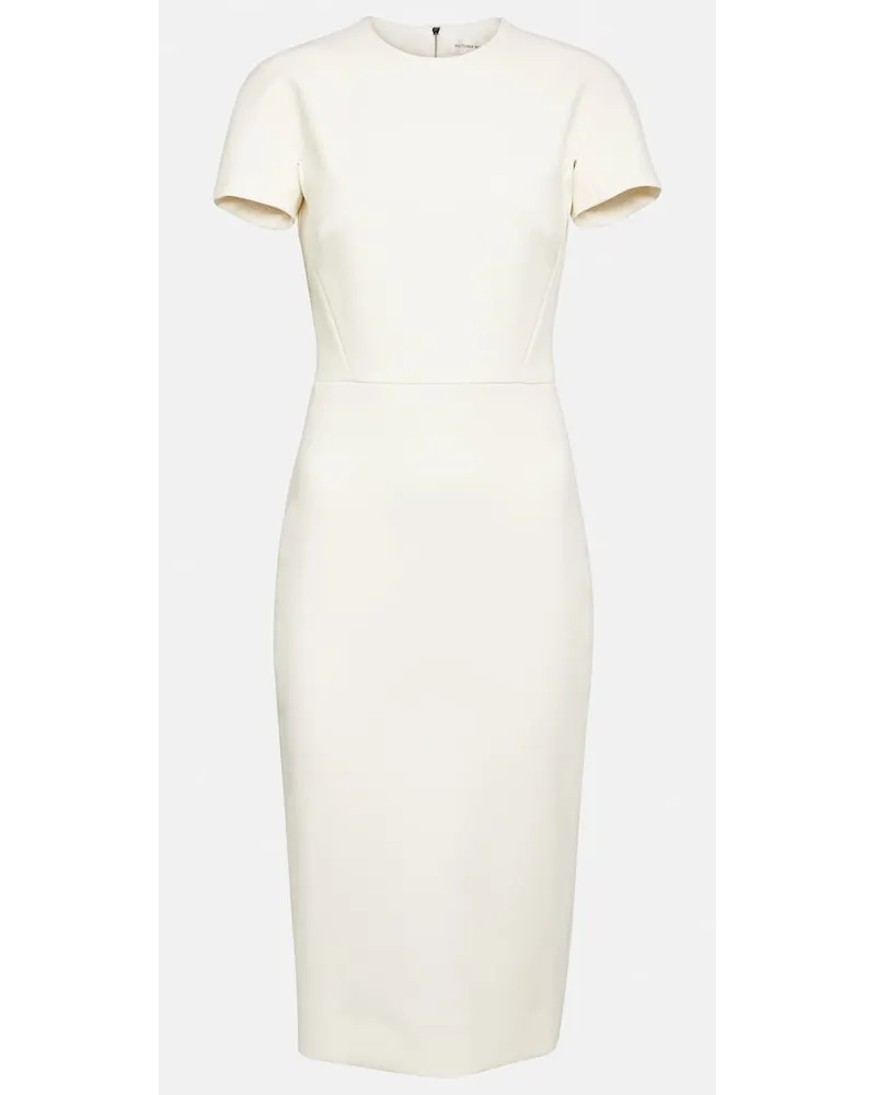 Victoria Beckham Abito midi in crÃªpe Bianco