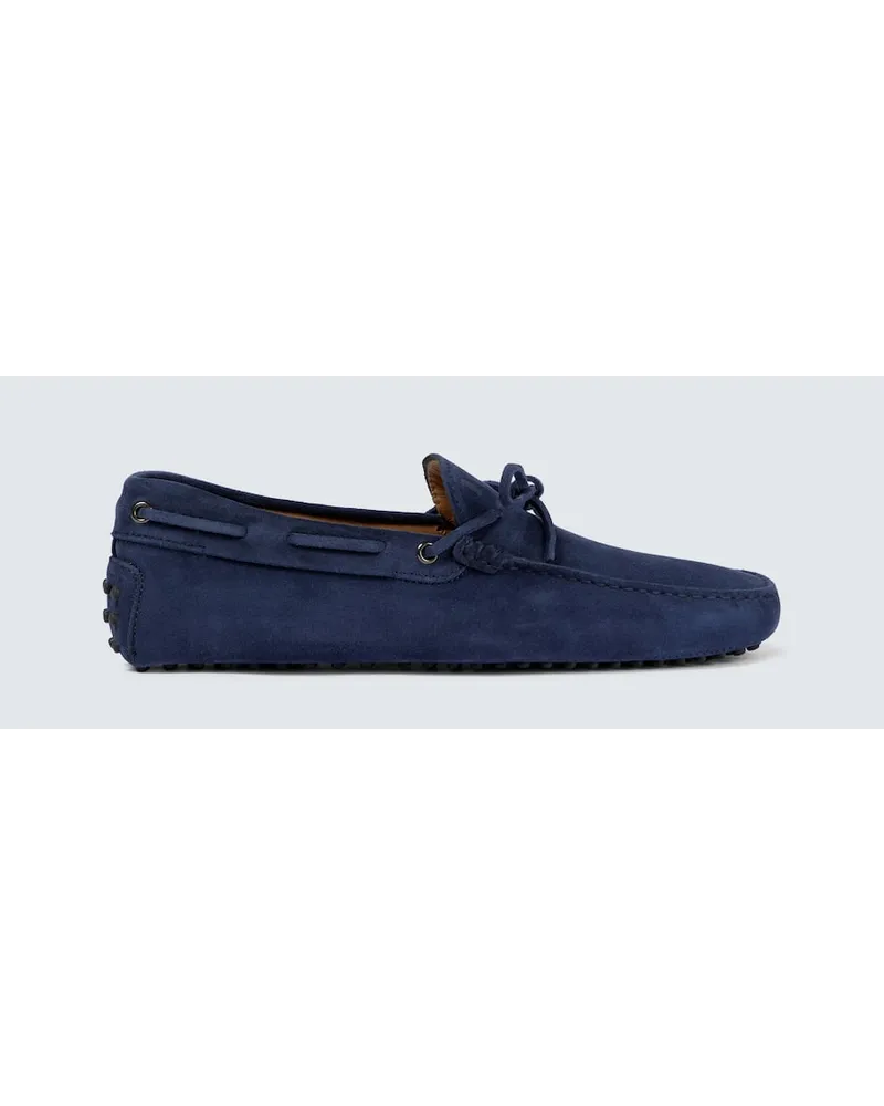 TOD'S Mocassini Gommino in suede Blu