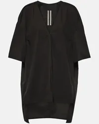 Rick Owens Top oversize in cotone Nero