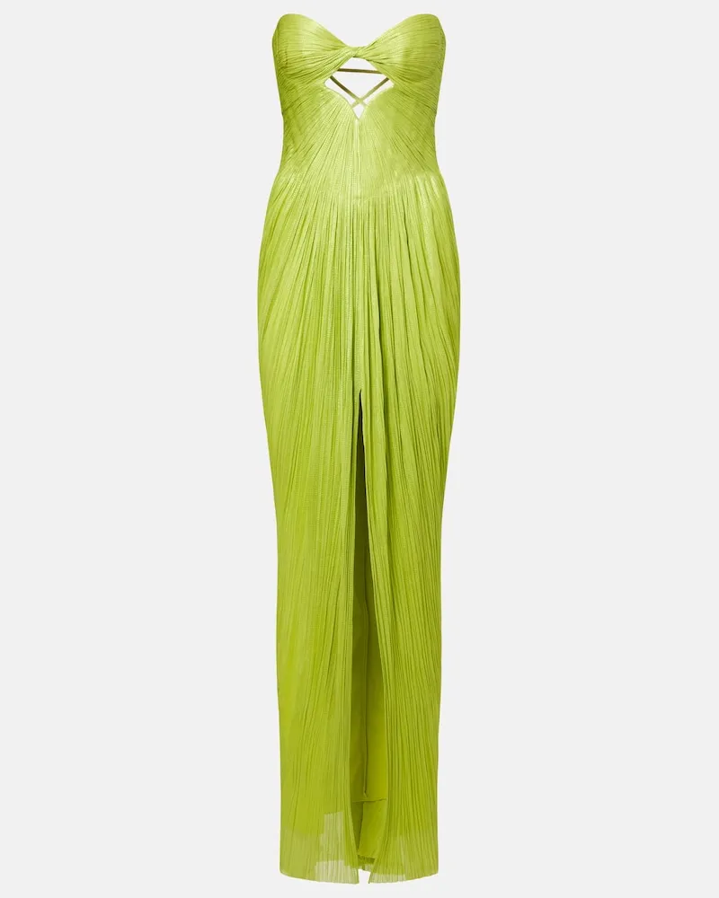 Maria Lucia Hohan Abito lungo bustier Stephanie in tulle Verde