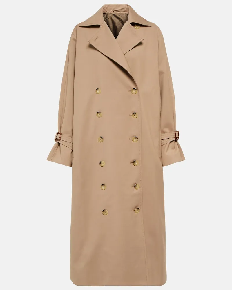 Totême Trench Signature in misto cotone Beige