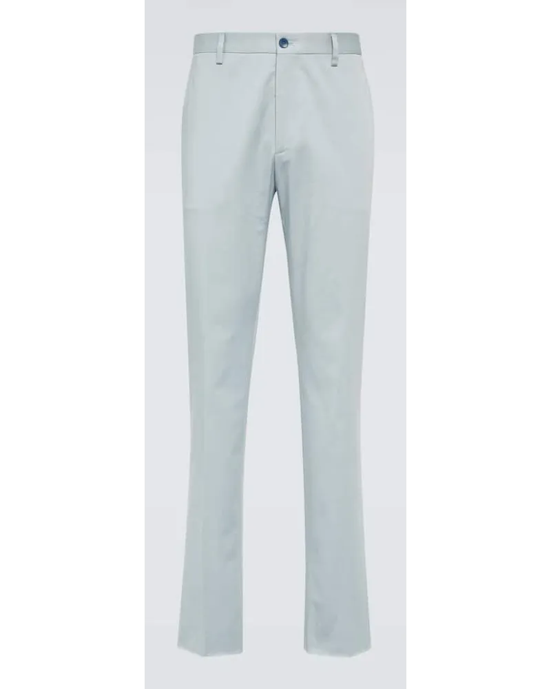 Etro Pantaloni chino in cotone Blu
